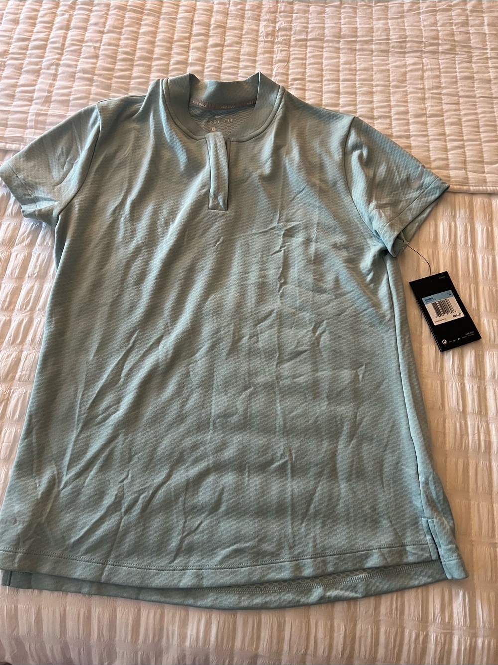 Nike Light Aqua Women’s Short Sleeve Muscle Tee